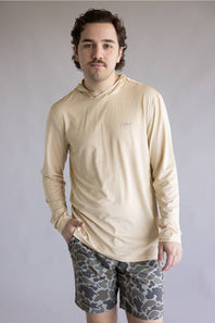 Marsh Wear High Noon Tech Hoodie for Men in New Wheat Heather