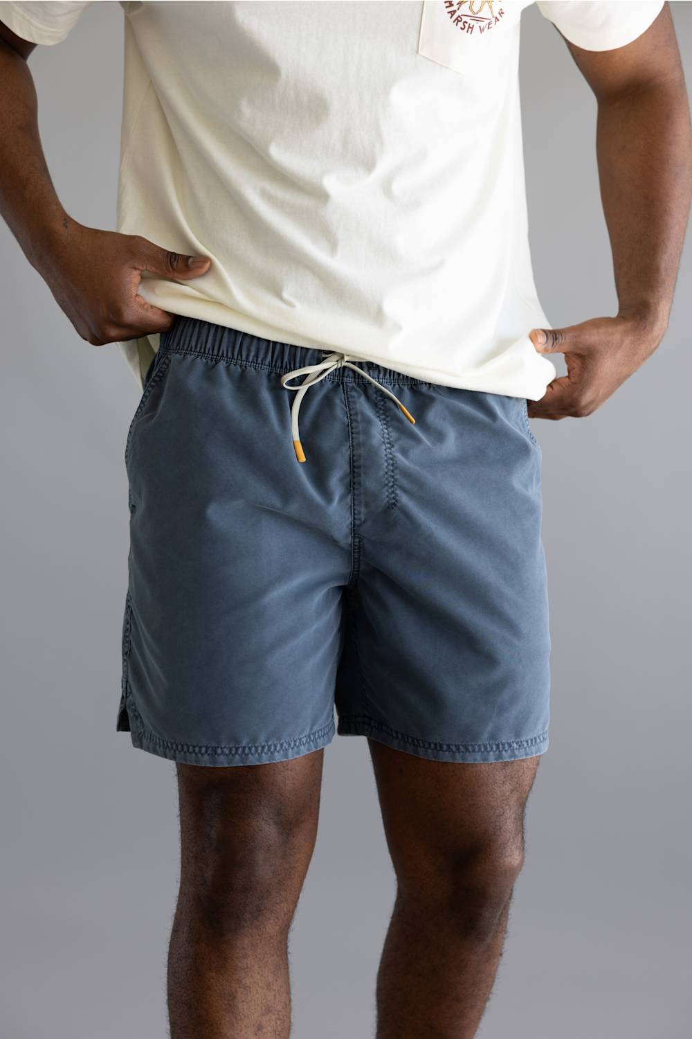 Marsh Wear Highwater Volley Shorts for Men in Goblin Blue