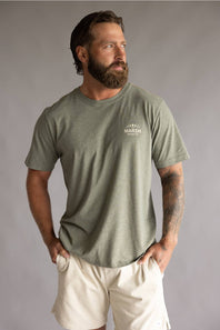 Marsh Wear Lunar T-Shirt for Men in Fossil Heather