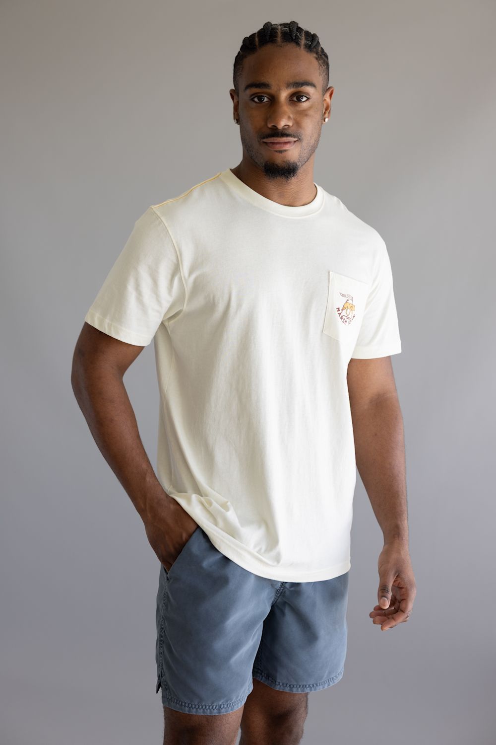 Marsh Wear Mission T-Shirt for Men in White | MWT1104-VINTAGE