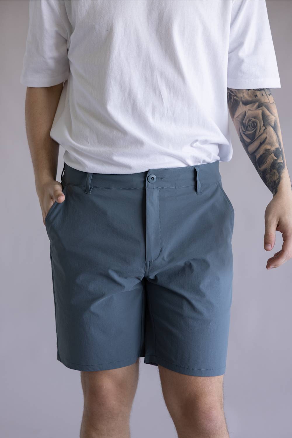 Marsh Wear Prime 8” Shorts for Men in Goblin Blue