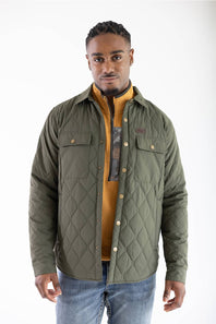 Marsh Wear Saluda Puff Shacket for Men in Grape Leaf | MWJ17-GPLF-LEAF