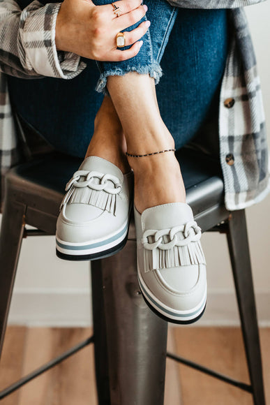 Coconuts by Matisse Maren Platform Mules for Women in Grey | MAREN-LT GREY