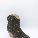 Matisse Harlow Rhinestone Cowboy Booties for Women in Smoke Black