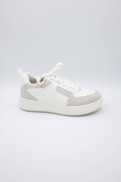 MIA Shoes Dice Platform Sneakers for Women in White