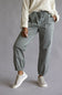 Mica Cropped Jogger Pants for Women in Ash Grey