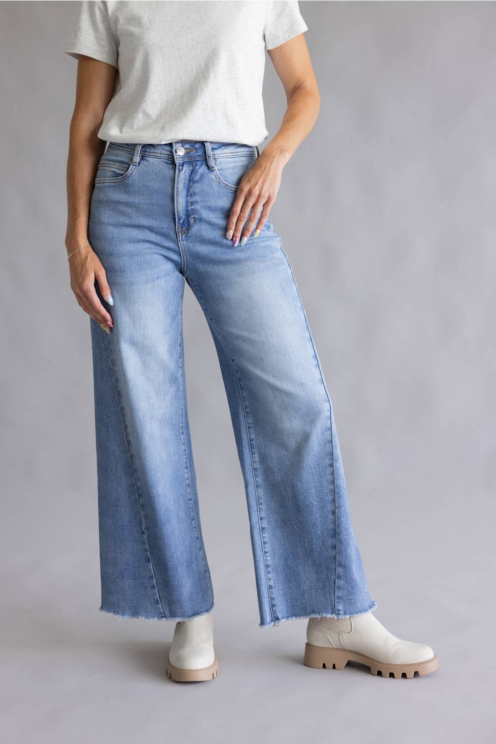 Mica High-Rise Wide Leg Jeans for Women
