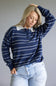 Mimosa Polo Stripe Sweater for Women in Navy
