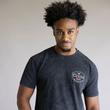 Mineral Wash Coors Rodeo Steer Head T-Shirt for Men in Black