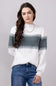 Miracle Stripe Key Sweater for Women in Ivory Sage