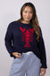 Miracle Lobster Sweater for Women in Navy