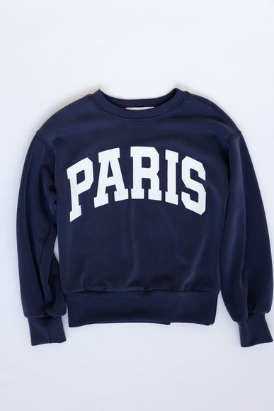 Moa Moa Paris Sweatshirt for Girls in Navy