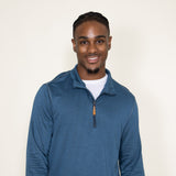 Lightweight 1/4 Zip for Men in Midnight Blue