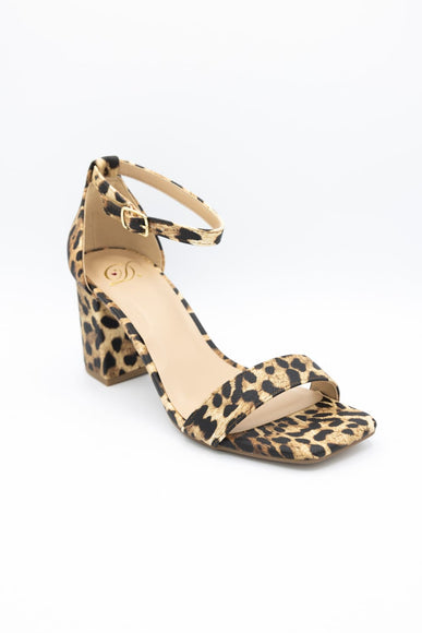 My Delicious Larch Block Heels for Women in Leopard