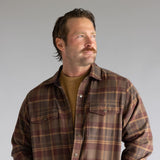 North River Lined Shirt Jacket for Men in Brown