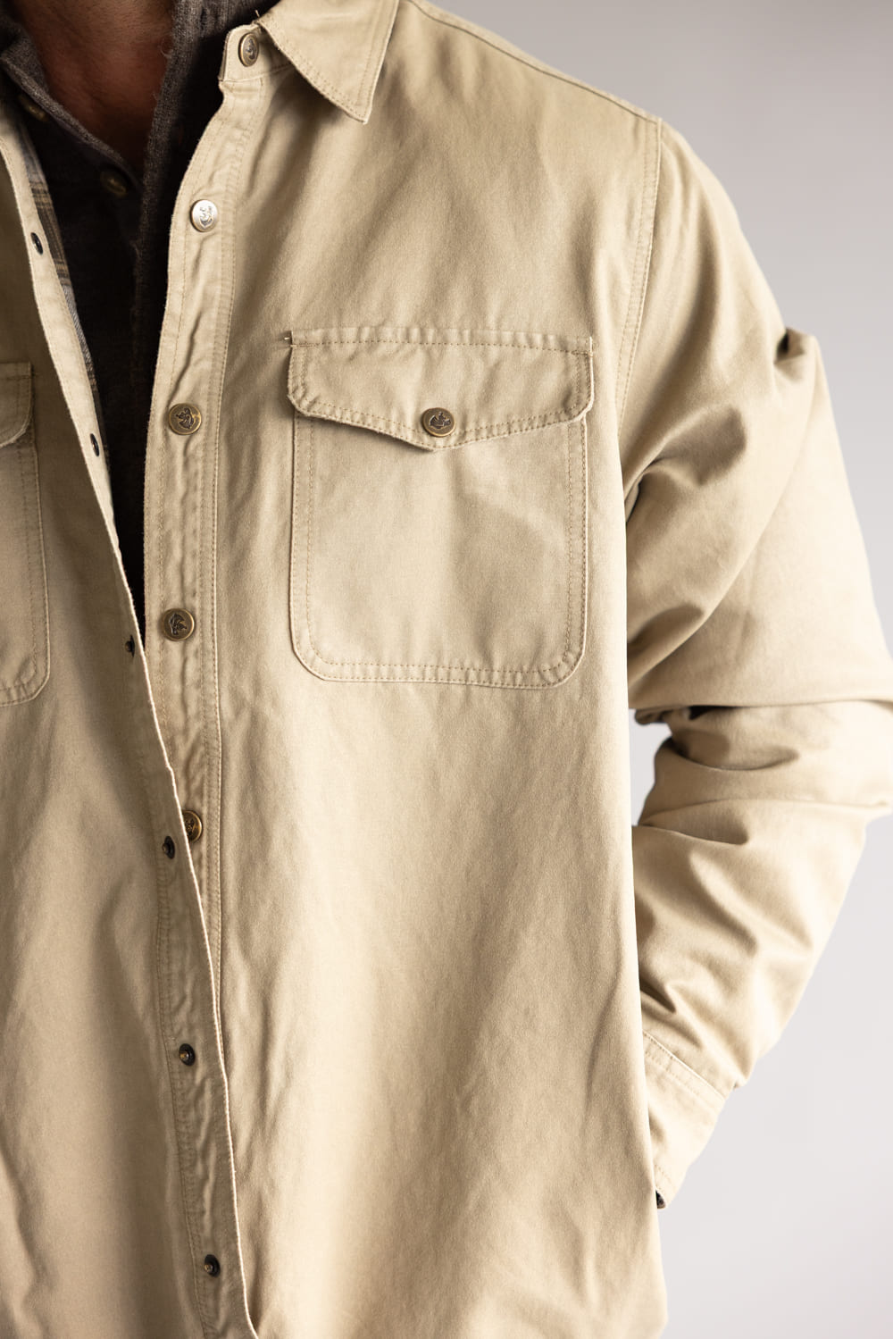 North River Wax Jacket for Men in Khaki