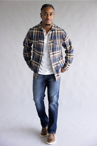 North River Twill Shacket for Men in Barn | NRM8078-BARN