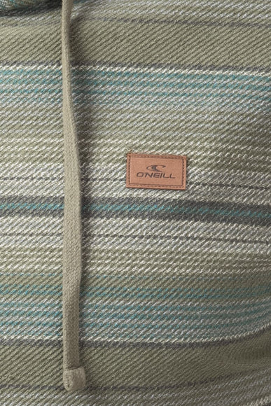 O’Neill Bavaro Stripe Pullover for Men in Midnight Deep Lichen Green