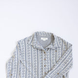 O’Neil Youth Jordyn Striped Knit Shacket for Girls in White