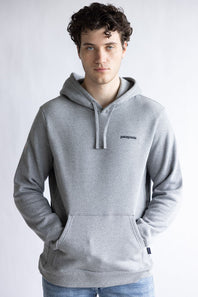 Patagonia Men’s Fitz Roy Icon Uprisal Hoodie in Gravel Heather 