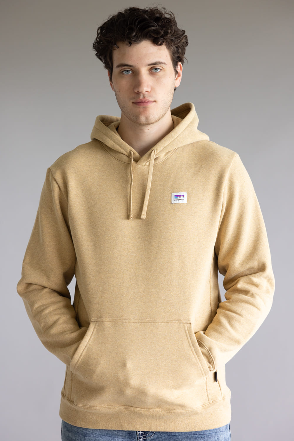 Patagonia Men’s Sticker Uprisal Hoodie in Talon Gold