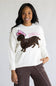 Simply Southern Pawsome Dachshund Crewneck Sweater for Women in Cream | PP-0226-CRW-PAW-WHITE