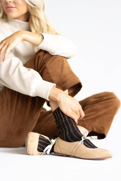 Project Cloud Emma Ballet Flats for Women in Tan