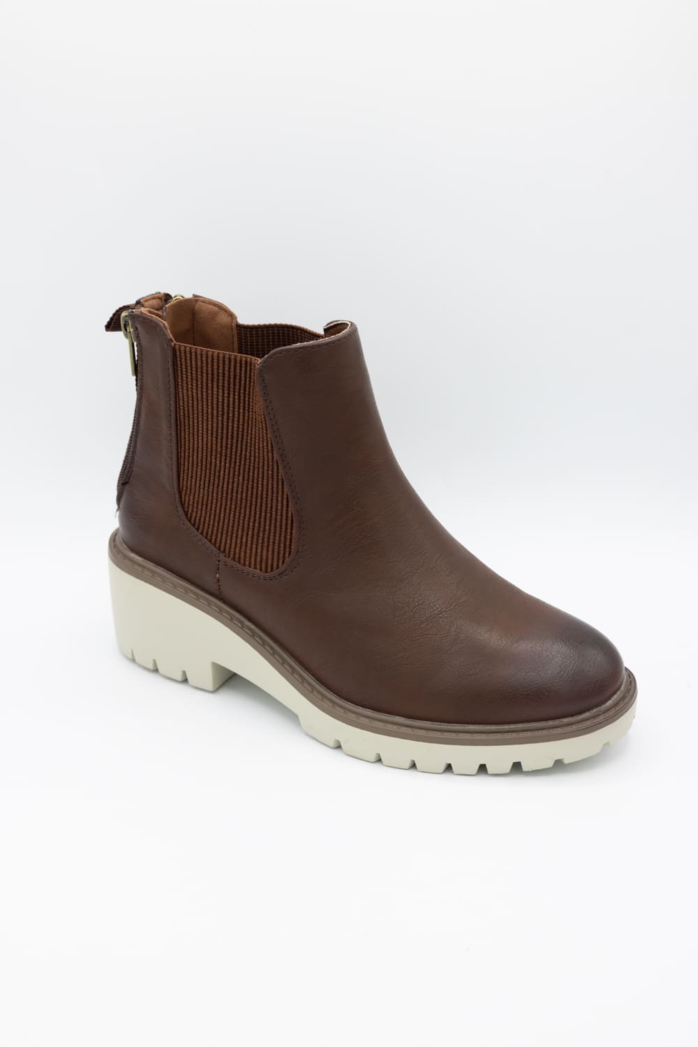 Pierre Dumas Danielle Lug Booties for Women in Whiskey