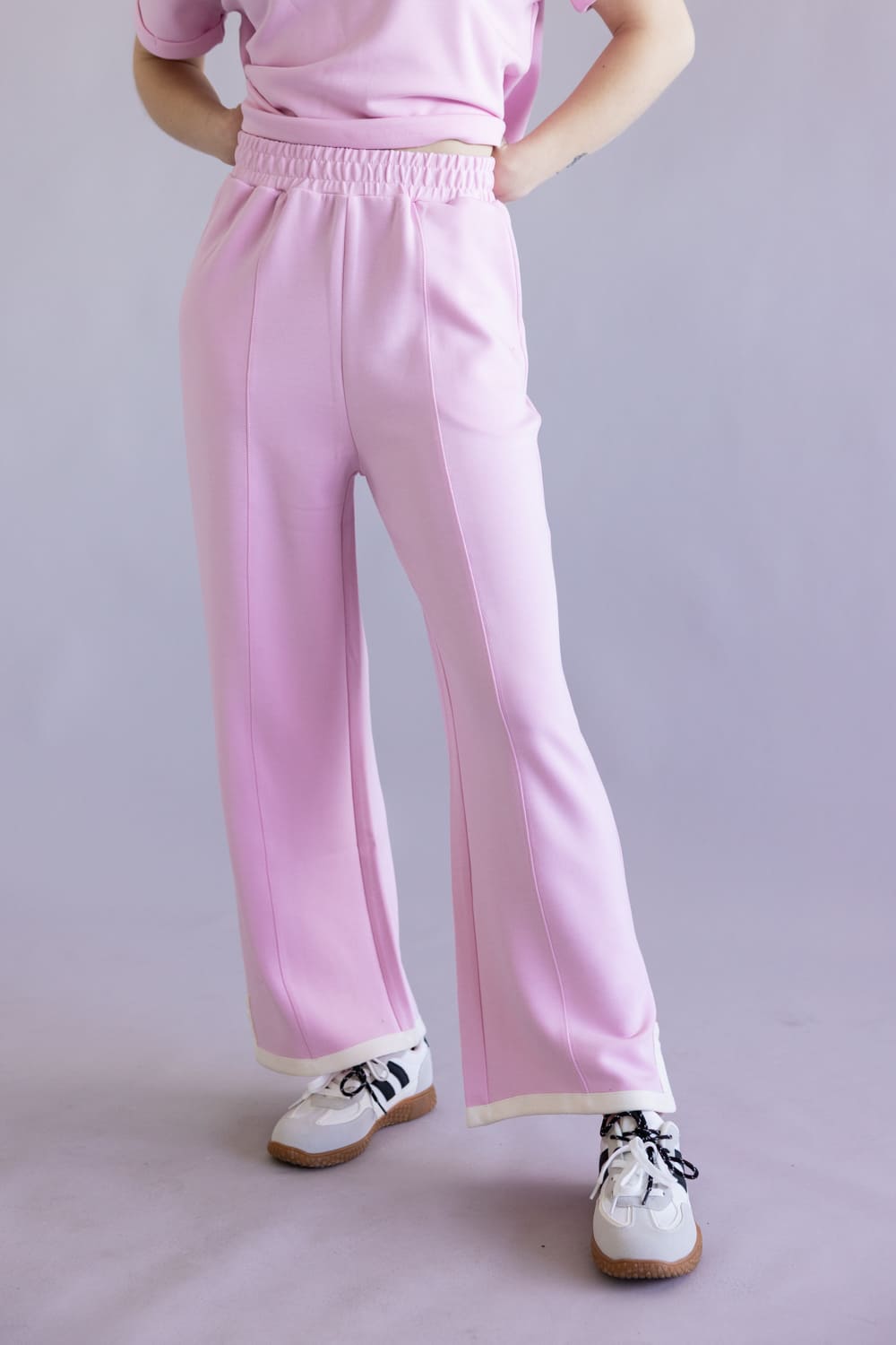 Simply Southern Pintuck Lounge Pants for Women in Blush