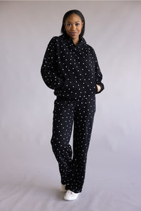 Reflex Jeans Polka Dot Print Hoodie