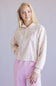 Simply Southern ¼ Snap Collar Cinch Pullover for Women in Blush Flower