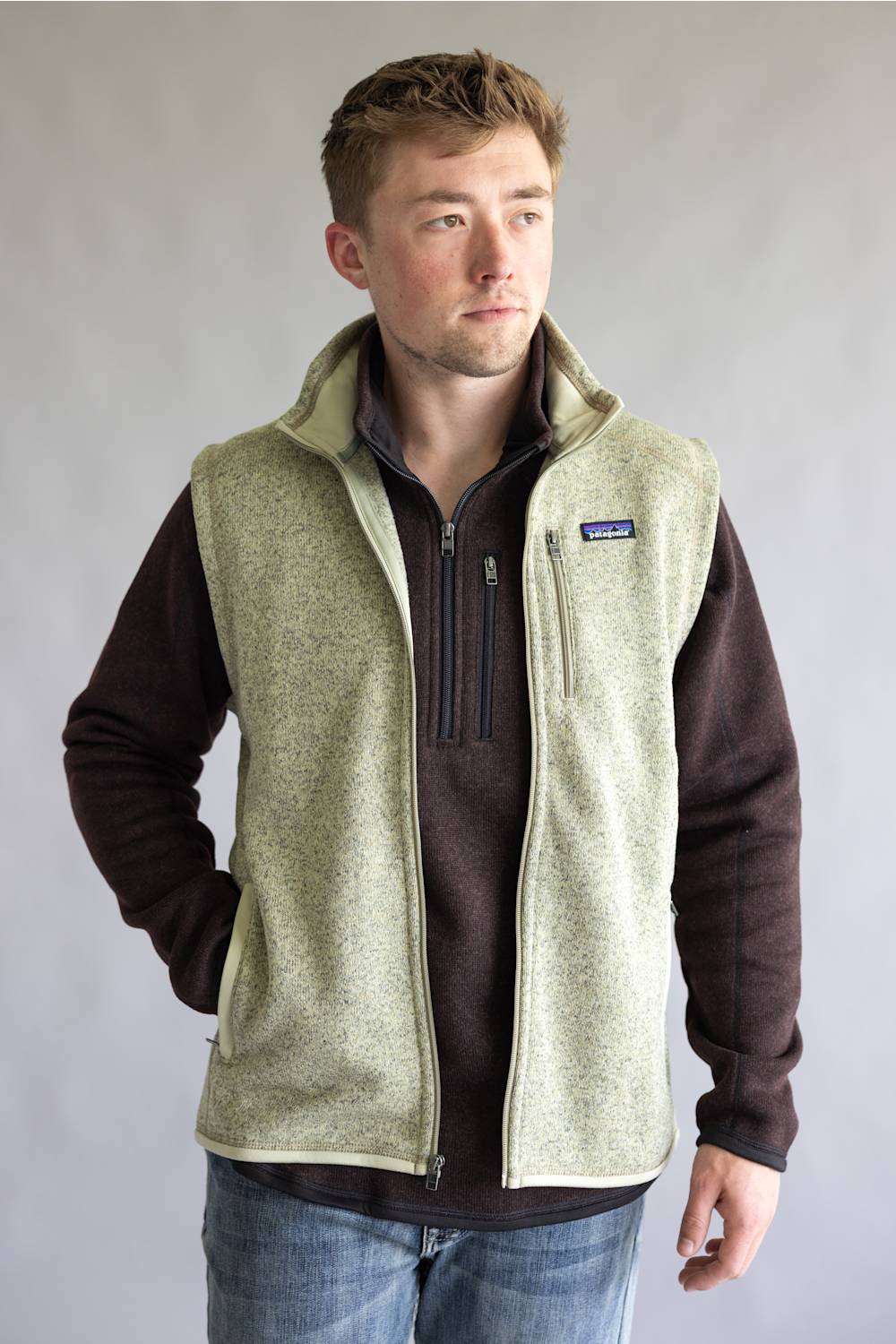 Patagonia Men’s Better Sweater Fleece Vest in Weathered Stone | 25882-WSTO-STONE
