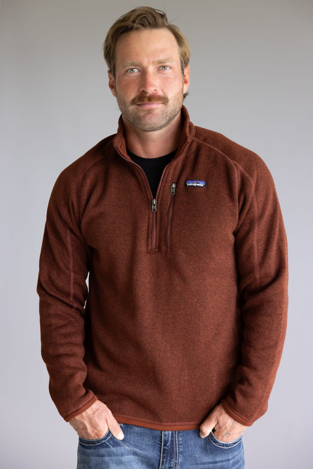 メンズウェア brownNV Patagonia Men's Better Sweater Quarter Zip in Vanilla Brown