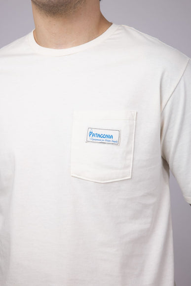 Patagonia Men’s Water People Pocket Graphic T-Shirt in Natural