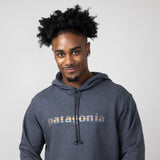Patagonia Men’s ’73 Lightweight Wildrise Logo Hoodie in Ink Black