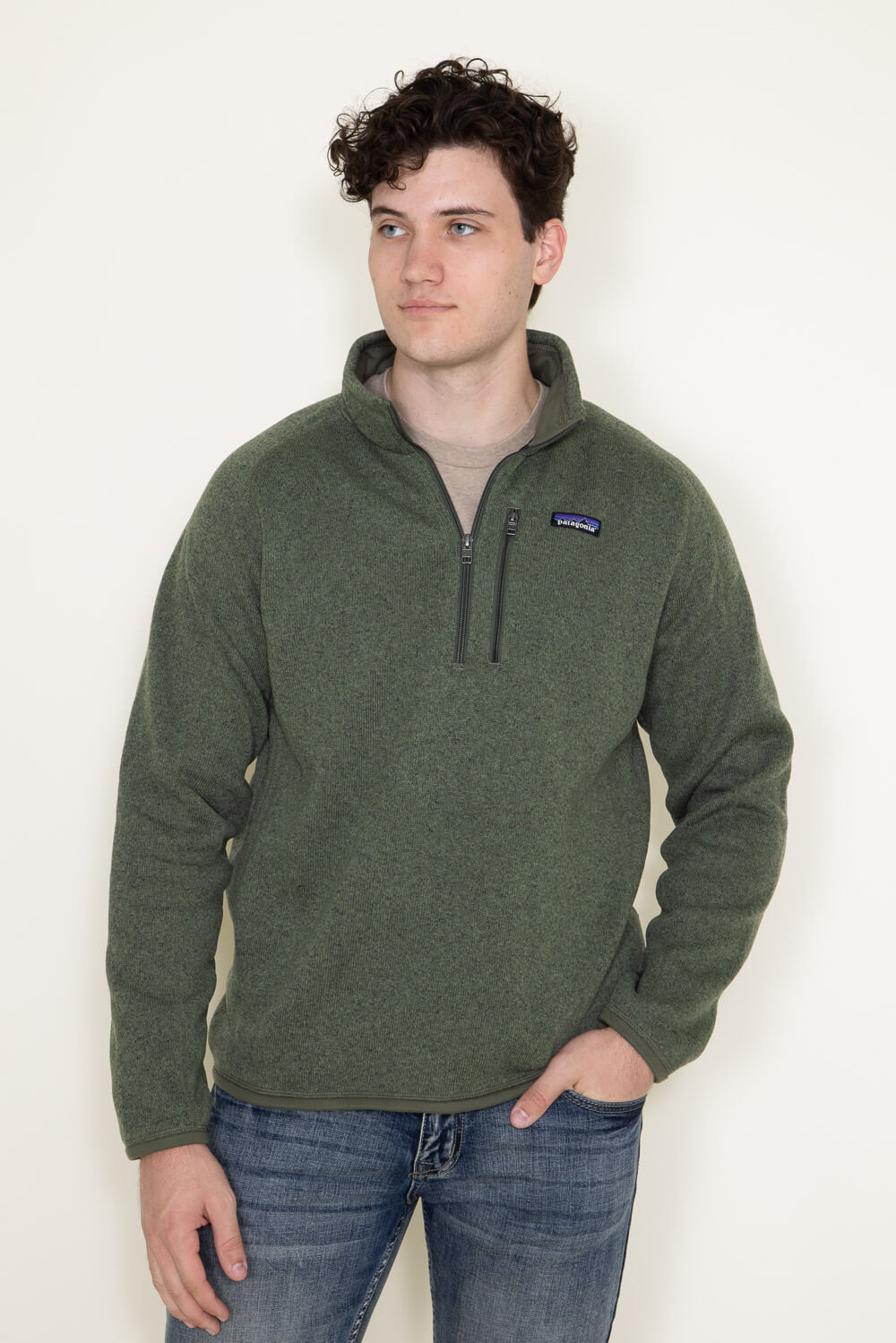 Patagonia Men's Better Sweater 1/4-Zip in Green