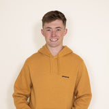 Patagonia Men’s Boardshort Logo Uprisal Hoodie in Mango Yellow 