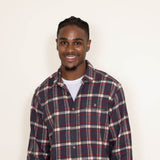Patagonia Men's Cotton in Conversion Fjord Flannel Shirt in Grey/Black