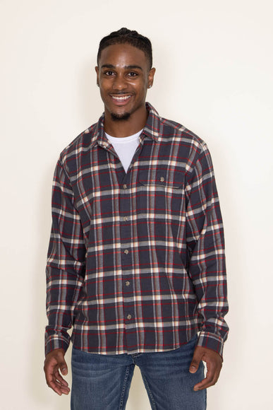 Patagonia Men's Cotton in Conversion Fjord Flannel Shirt in Grey/Black