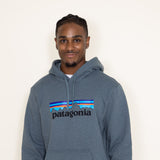 Patagonia Men’s P-6 Logo Uprisal Hoodie in Green Blue