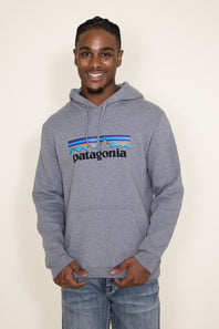 Patagonia Men’s P-6 Logo Uprisal Hoodie in Grey
