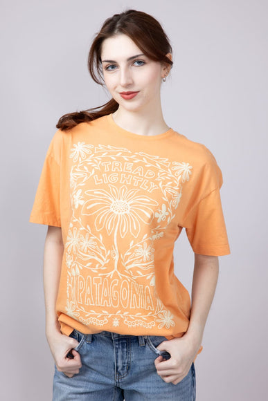 Patagonia Women’s Tread Lightly Oversized Organic T-Shirt for Women in Heirloom Peach