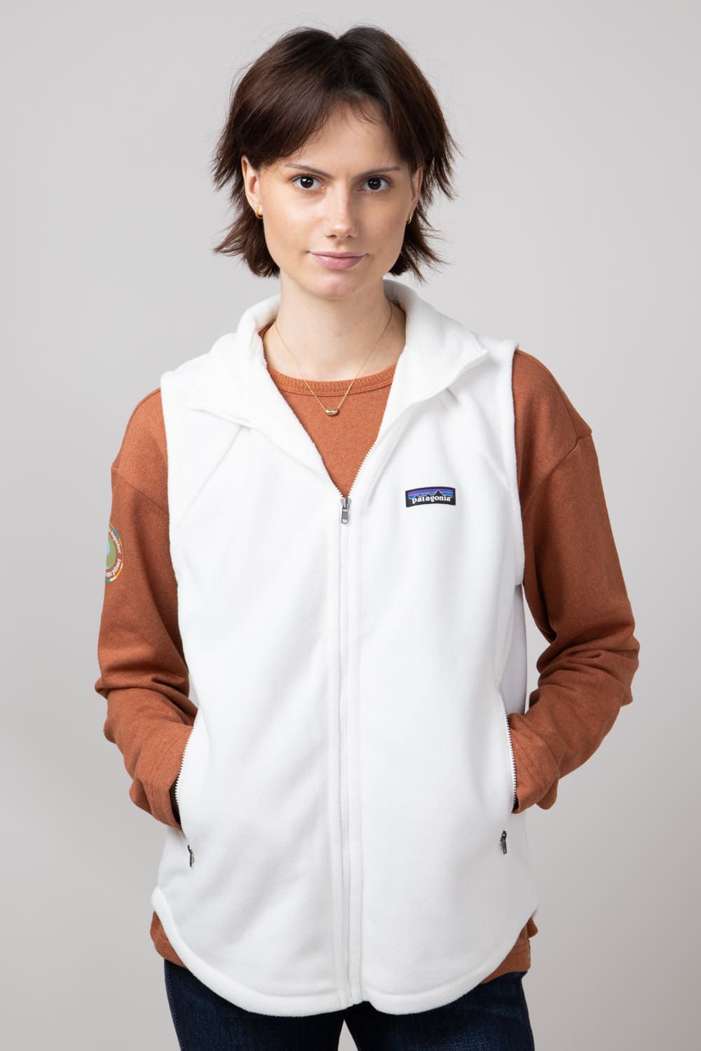 Patagonia Women's Classic Microdini Vest in White