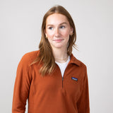 Patagonia Women's Micro D ¼ Zip Fleece in Burnished Red