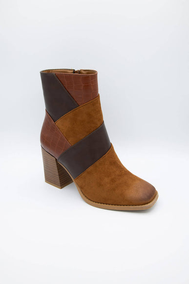 Pierre Dumas Cammy Patch Booties for Women in Whiskey