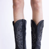 Pierre Dumas Dixie Western Tall Boots for Women in Black