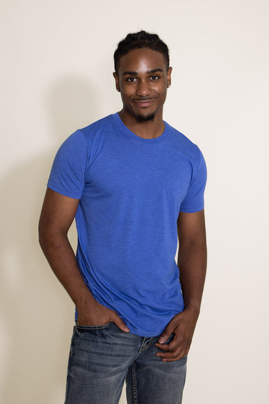 Basic Crewneck T-Shirt for Men in Cobalt Blue