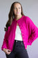 Things Between Piper Cardigan for Women in Fuchsia Pink
