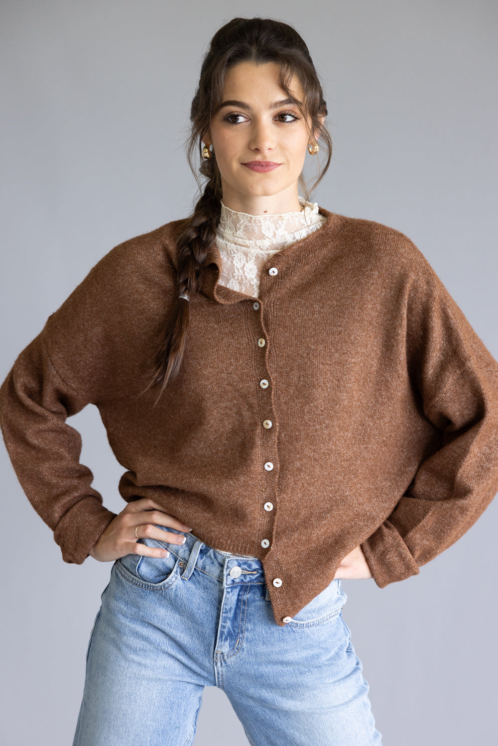 Things Between Piper Cardigan for Women in Brown