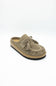 Project Cloud Calipso Suede Mules for Women in Mushroom